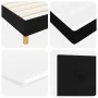 Cama con Box Spring con Colchón Negra 120x200 cm Tela | Foro24.es | Tu tienda online para hogar, jardín y más Foro24.es