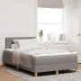Cama Box Spring con Colchón Taupe 120x200 cm Tela | Foro24.es | Tu tienda online para hogar, jardín y más Foro24.es
