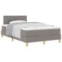 Cama Box Spring con Colchón Taupe 120x200 cm Tela | Foro24.es | Tu tienda online para hogar, jardín y más Foro24.es