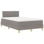 Cama Box Spring con Colchón Taupe 120x200 cm Tela | Foro24.es | Tu tienda online para hogar, jardín y más Foro24.es