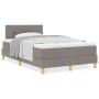 Cama Box Spring con Colchón Taupe 120x200 cm Tela | Foro24.es | Tu tienda online para hogar, jardín y más Foro24.es