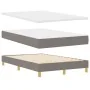 Cama Box Spring con Colchón Taupe 120x200 cm Tela | Foro24.es | Tu tienda online para hogar, jardín y más Foro24.es