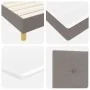 Cama Box Spring con Colchón Taupe 120x200 cm Tela | Foro24.es | Tu tienda online para hogar, jardín y más Foro24.es