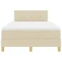 Cama con Somier con Colchón Crema 120x200 cm Tela von , Betten und Lattenroste - Ref: Foro24-3338914, Preis: 388,88 €, Rabatt: %