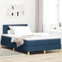 Cama con Somier con Colchón Azul 120x200 cm Tela by , Beds and slatted bases - Ref: Foro24-3338915, Price: 403,43 €, Discount: %