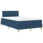 Cama con Somier con Colchón Azul 120x200 cm Tela by , Beds and slatted bases - Ref: Foro24-3338915, Price: 403,43 €, Discount: %