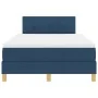 Cama con Somier con Colchón Azul 120x200 cm Tela by , Beds and slatted bases - Ref: Foro24-3338915, Price: 403,43 €, Discount: %