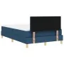 Cama con Somier con Colchón Azul 120x200 cm Tela by , Beds and slatted bases - Ref: Foro24-3338915, Price: 403,43 €, Discount: %