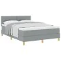Cama con somier con colchón Gris claro 140x200 cm Tela | Foro24.es | Tu tienda online para hogar, jardín y más Foro24.es