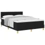 Cama con Base de Muelles con Colchón Negra 140x200 cm Tela by , Beds and slatted bases - Ref: Foro24-3338925, Price: 456,92 €...