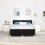 Cama con Base de Muelles con Colchón Negra 140x200 cm Tela by , Beds and slatted bases - Ref: Foro24-3338925, Price: 456,92 €...