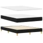 Cama con Base de Muelles con Colchón Negra 140x200 cm Tela by , Beds and slatted bases - Ref: Foro24-3338925, Price: 456,92 €...