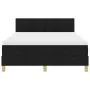 Cama con Base de Muelles con Colchón Negra 140x200 cm Tela by , Beds and slatted bases - Ref: Foro24-3338925, Price: 456,92 €...