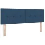 Cama Base Tapizada con Colchón Azul 140x200 cm Tela by , Beds and slatted bases - Ref: Foro24-3338929, Price: 442,92 €, Disco...