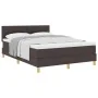 Cama con somier con colchón Marrón oscuro 160x200 cm Tela von , Betten und Lattenroste - Ref: Foro24-3338933, Preis: 482,75 €...