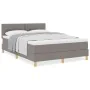 Cama Base con Colchón Taupe 160x200 cm Tela by , Beds and slatted bases - Ref: Foro24-3338934, Price: 508,21 €, Discount: %