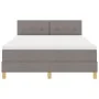 Cama Base con Colchón Taupe 160x200 cm Tela by , Beds and slatted bases - Ref: Foro24-3338934, Price: 508,21 €, Discount: %