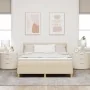 Cama con Box Spring y Colchón Crema 160x200 cm Tela | Foro24.es | Tu tienda online para hogar, jardín y más Foro24.es