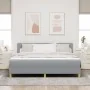 Cama de Somier con Colchón Gris Claro 180x200 cm Tela de , Camas y somieres - Ref: Foro24-3338937, Precio: 537,18 €, Descuent...