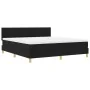 Cama Box Spring con Colchón Negra 180x200 cm Tela von , Betten und Lattenroste - Ref: Foro24-3338939, Preis: 559,61 €, Rabatt: %