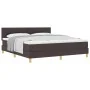 Cama con Somier y Colchón Marrón Oscuro 180x200 cm Tela von , Betten und Lattenroste - Ref: Foro24-3338940, Preis: 548,48 €, ...