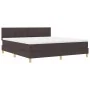 Cama con Somier y Colchón Marrón Oscuro 180x200 cm Tela von , Betten und Lattenroste - Ref: Foro24-3338940, Preis: 548,48 €, ...
