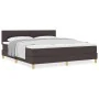 Cama con Somier y Colchón Marrón Oscuro 180x200 cm Tela von , Betten und Lattenroste - Ref: Foro24-3338940, Preis: 548,48 €, ...