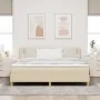 Cama con Box Spring con Colchón Crema 180x200 cm Tela | Foro24.es | Tu tienda online para hogar, jardín y más Foro24.es