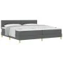 Cama con Base de Muelles con Colchón Gris Oscuro 200x200 cm Tela | Foro24.es | Tu tienda online para hogar, jardín y más Foro24.es