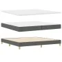 Cama con Base de Muelles con Colchón Gris Oscuro 200x200 cm Tela | Foro24.es | Tu tienda online para hogar, jardín y más Foro24.es