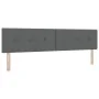 Cama con Base de Muelles con Colchón Gris Oscuro 200x200 cm Tela | Foro24.es | Tu tienda online para hogar, jardín y más Foro24.es