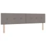 Cama Box Spring con Colchón Taupe 200x200 cm Tela de , Camas y somieres - Ref: Foro24-3338948, Precio: 639,10 €, Descuento: %
