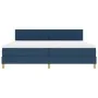 Cama Box Spring con Colchón Azul 200x200 cm Tela | Foro24.es | Tu tienda online para hogar, jardín y más Foro24.es