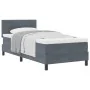 Cama con Somier y Colchón Gris Oscuro 90x200 cm de Terciopelo by , Beds and slatted bases - Ref: Foro24-3339147, Price: 292,1...