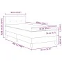 Cama Box Spring con Colchón Negro 90x200 cm Terciopelo by , Beds and slatted bases - Ref: Foro24-3339148, Price: 287,31 €, Di...