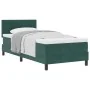 Cama Box Spring con Colchón Verde Oscuro 90x200 cm Terciopelo by , Beds and slatted bases - Ref: Foro24-3339149, Price: 314,2...