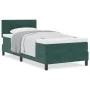 Cama Box Spring con Colchón Verde Oscuro 90x200 cm Terciopelo by , Beds and slatted bases - Ref: Foro24-3339149, Price: 314,2...