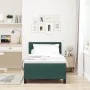 Cama Box Spring con Colchón Verde Oscuro 90x200 cm Terciopelo by , Beds and slatted bases - Ref: Foro24-3339149, Price: 314,2...