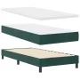 Cama Box Spring con Colchón Verde Oscuro 90x200 cm Terciopelo by , Beds and slatted bases - Ref: Foro24-3339149, Price: 314,2...