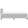 Cama con Somier con Colchón Gris Claro 100x200 cm Terciopelo de , Camas y somieres - Ref: Foro24-3339152, Precio: 309,18 €, D...