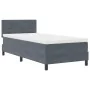 Cama con sommier y colchón Gris Oscuro 100x200 cm Terciopelo | Foro24.es | Tu tienda online para hogar, jardín y más Foro24.es
