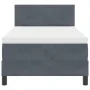Cama con sommier y colchón Gris Oscuro 100x200 cm Terciopelo | Foro24.es | Tu tienda online para hogar, jardín y más Foro24.es