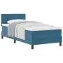 Cama con Somier con Colchón Azul Oscuro 100x200 cm Terciopelo | Foro24.es | Tu tienda online para hogar, jardín y más Foro24.es