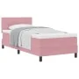 Cama Box Spring con colchón Rosa 100x200 cm Terciopelo by , Beds and slatted bases - Ref: Foro24-3339157, Price: 298,33 €, Di...