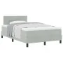 Cama con somier y colchón Gris Claro 120x200 cm Terciopelo | Foro24.es | Tu tienda online para hogar, jardín y más Foro24.es