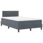 Cama con colchón Box Spring Gris oscuro 120x200 cm Terciopelo | Foro24.es | Tu tienda online para hogar, jardín y más Foro24.es