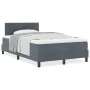 Cama con colchón Box Spring Gris oscuro 120x200 cm Terciopelo | Foro24.es | Tu tienda online para hogar, jardín y más Foro24.es