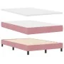 Cama con sommier y colchón Rosa 120x200 cm Terciopelo by , Beds and slatted bases - Ref: Foro24-3339169, Price: 371,78 €, Dis...
