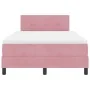 Cama con sommier y colchón Rosa 120x200 cm Terciopelo by , Beds and slatted bases - Ref: Foro24-3339169, Price: 371,78 €, Dis...