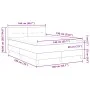 Cama Box Spring con Colchón Gris Oscuro 140x190 cm Terciopelo by , Beds and slatted bases - Ref: Foro24-3339171, Price: 438,7...